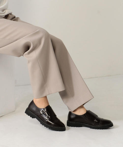 ODETTE E ODILE（オデットエオディール）の「OFC ダブルモンク スリッポン25↑（スリッポン・レディース・ブラック/その他1/ダークブラウン・22cm/25cm/22.5cm/23.5cm/23cm/24.5cm/24cm）」の7枚目の写真