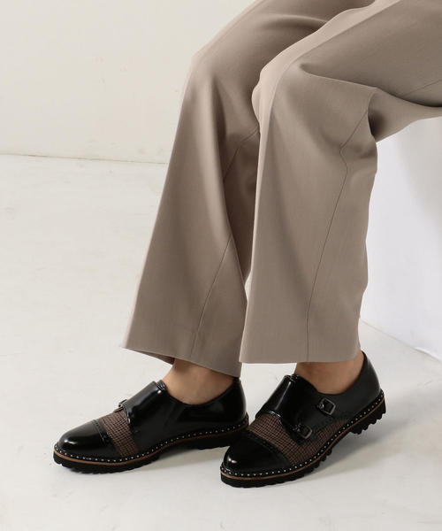 ODETTE E ODILE（オデットエオディール）の「OFC ダブルモンク スリッポン25↑（スリッポン・レディース・ブラック/その他1/ダークブラウン・22cm/25cm/22.5cm/23.5cm/23cm/24.5cm/24cm）」の5枚目の写真