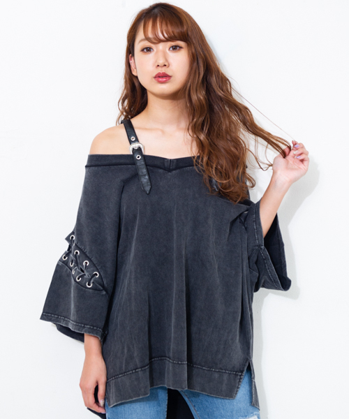 ROGER AND RAW(ロジャーアンドロウ)の「Roger&Raw / ピグメントベルトタンクSET(Tシャツ/カットソー・レディース・ホワイト/ブラック/カーキ/ネイビー/レッド・M)」の3枚目の写真