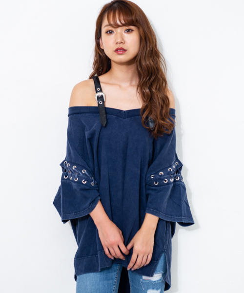ROGER AND RAW(ロジャーアンドロウ)の「Roger&Raw / ピグメントベルトタンクSET(Tシャツ/カットソー・レディース・ホワイト/ブラック/カーキ/ネイビー/レッド・M)」の6枚目の写真