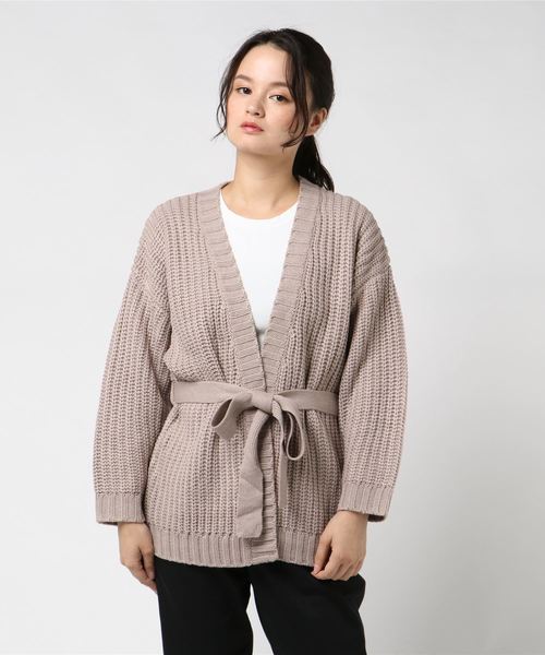 flower(フラワー)の「ダーリンカーディガン(カーディガン/ボレロ・レディース・ベージュ/イエロー・FREE)」の7枚目の写真