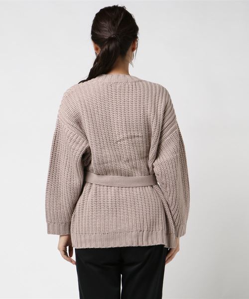 flower(フラワー)の「ダーリンカーディガン(カーディガン/ボレロ・レディース・ベージュ/イエロー・FREE)」の4枚目の写真