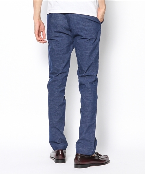 EDIFICE（エディフィス）の「◇シャンブレーコール テーパードパンツ（その他パンツ・メンズ・ブルー系その他/ブラック/ベージュ/レッド・42/44/46/50/48）」の8枚目の写真