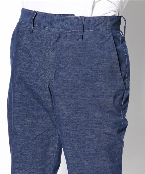 EDIFICE（エディフィス）の「◇シャンブレーコール テーパードパンツ（その他パンツ・メンズ・ブルー系その他/ブラック/ベージュ/レッド・42/44/46/50/48）」の9枚目の写真