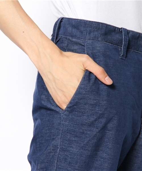 EDIFICE（エディフィス）の「◇シャンブレーコール テーパードパンツ（その他パンツ・メンズ・ブルー系その他/ブラック/ベージュ/レッド・42/44/46/50/48）」の11枚目の写真