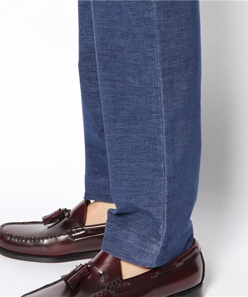 EDIFICE（エディフィス）の「◇シャンブレーコール テーパードパンツ（その他パンツ・メンズ・ブルー系その他/ブラック/ベージュ/レッド・42/44/46/50/48）」の12枚目の写真