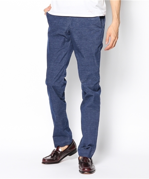 EDIFICE（エディフィス）の「◇シャンブレーコール テーパードパンツ（その他パンツ・メンズ・ブルー系その他/ブラック/ベージュ/レッド・42/44/46/50/48）」の6枚目の写真