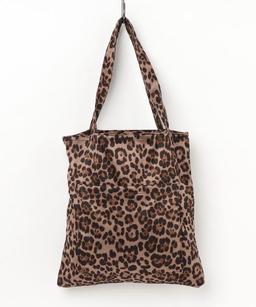 WEGO（ウィゴー）の「WEGO/ヒョウ柄トートバッグ（トートバッグ・レディース・ブラウン/ライトブラウン・FREE）」の2枚目の写真