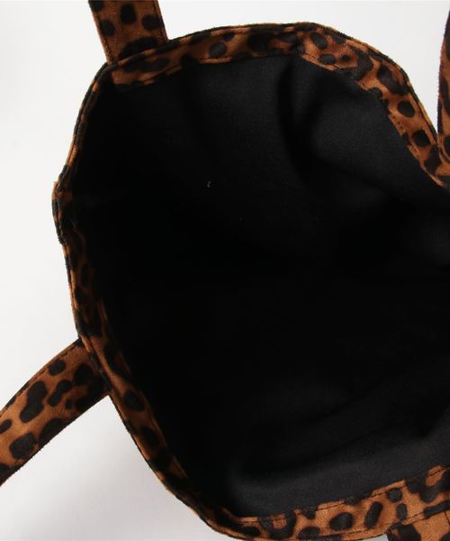 WEGO（ウィゴー）の「WEGO/ヒョウ柄トートバッグ（トートバッグ・レディース・ブラウン/ライトブラウン・FREE）」の5枚目の写真