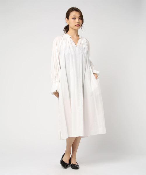 Ray BEAMS(レイビームス)の「Ray BEAMS / キャンディースリーブ ギャザー ワンピース(ワンピース・レディース・ホワイト/ブラック/ブラウン系その他5・ONE SIZE)」の21枚目の写真