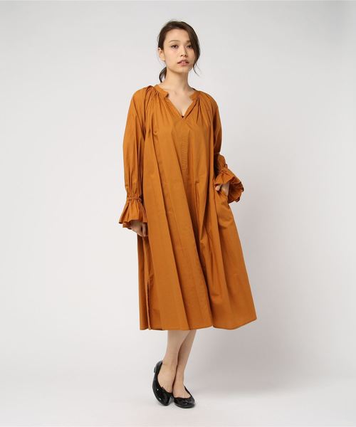 Ray BEAMS(レイビームス)の「Ray BEAMS / キャンディースリーブ ギャザー ワンピース(ワンピース・レディース・ホワイト/ブラック/ブラウン系その他5・ONE SIZE)」の18枚目の写真