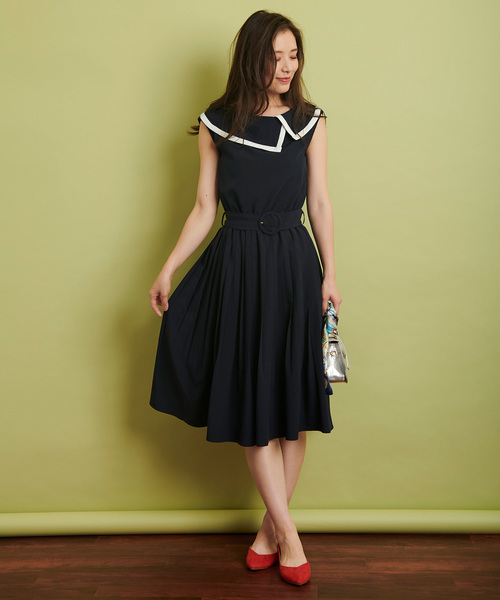 Noela（ノエラ）の「セーラーカラープリーツワンピ（ワンピース）」 - WEAR 