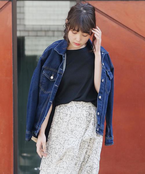 Girly Doll(ガーリードール)の「ワッフル半袖トップス(Tシャツ/カットソー・レディース・ブラック/ベージュ/ピンク/イエロー/ブラック系その他/ベージュ系その他/イエロー系その他/ピンク系その他/ブラック系その他2/ベージュ系その他2/イエロー系その他2/ピンク系その他2・FREE)」の19枚目の写真