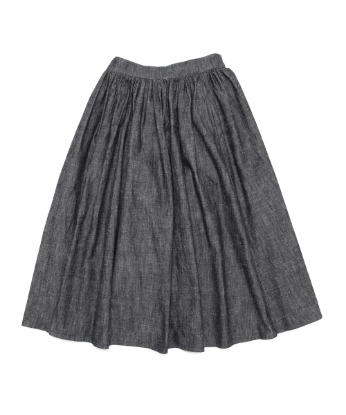 BEAMS BOY(ビームスボーイ)の「BEAMS BOY / シャンブレー サーキュラー スカート(スカート・レディース・ブラック/ブルー/その他1・ONE SIZE)」の16枚目の写真