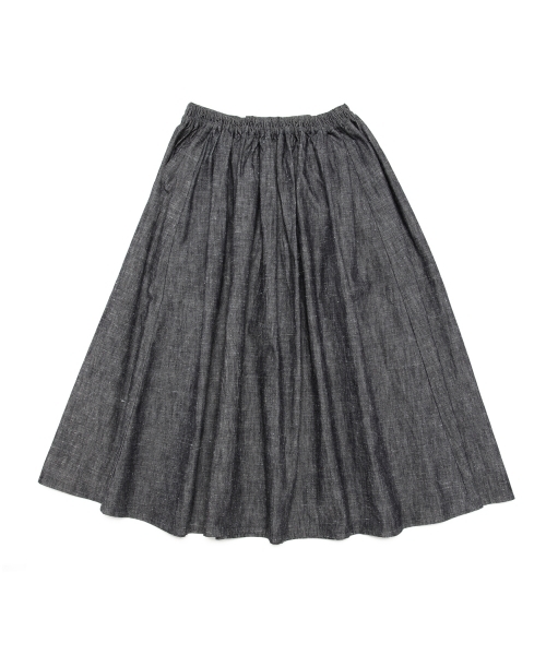 BEAMS BOY(ビームスボーイ)の「BEAMS BOY / シャンブレー サーキュラー スカート(スカート・レディース・ブラック/ブルー/その他1・ONE SIZE)」の21枚目の写真