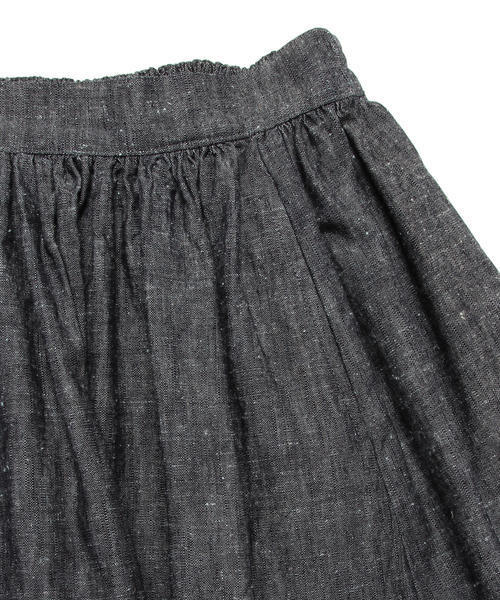 BEAMS BOY(ビームスボーイ)の「BEAMS BOY / シャンブレー サーキュラー スカート(スカート・レディース・ブラック/ブルー/その他1・ONE SIZE)」の5枚目の写真