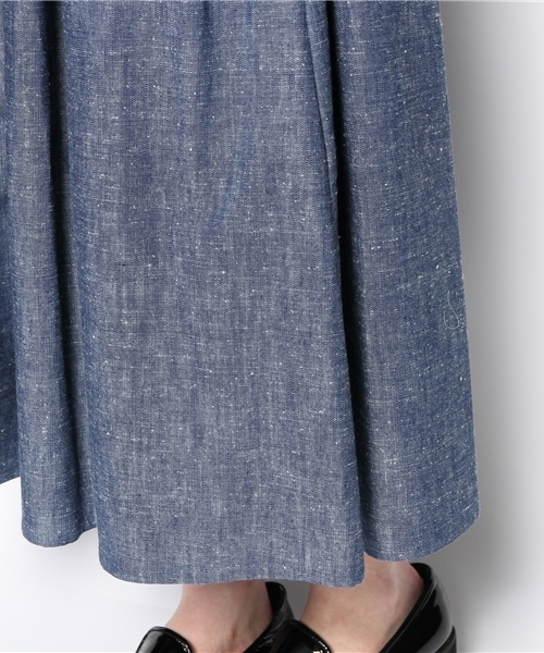 BEAMS BOY(ビームスボーイ)の「BEAMS BOY / シャンブレー サーキュラー スカート(スカート・レディース・ブラック/ブルー/その他1・ONE SIZE)」の8枚目の写真