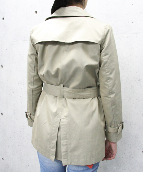 MELROSE claire（メルローズ クレール）の「【LEE4月号掲載】ハーフトレンチコート（トレンチコート・レディース・ベージュ/ミント/ネイビー/レッド・MEDIUM/LARGE）」の7枚目の写真