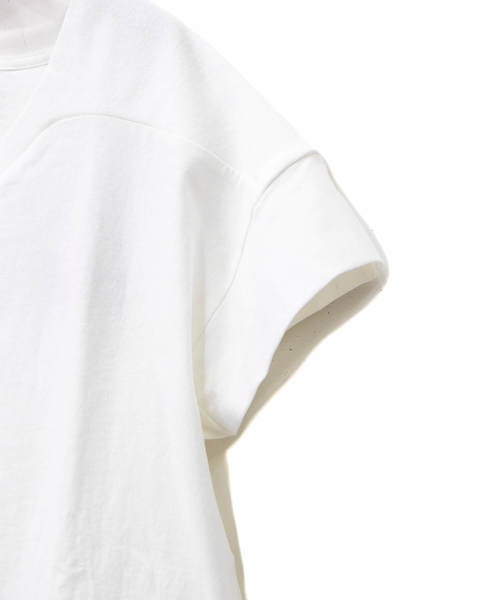 go slow caravan（ゴースローキャラバン）の「USAコットン天竺変形切替TEE（Tシャツ/カットソー・レディース・マスタード/ホワイト/グリーン・FREE）」の11枚目の写真