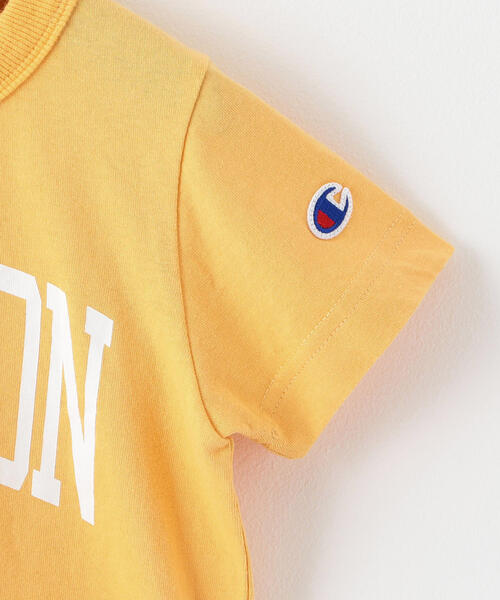 Champion（チャンピオン）の「◆〔別注〕CHAMPION（チャンピオン）ロゴTEE（Tシャツ/カットソー・キッズ・イエロー/ロイヤルブルー/ピンク/ライム/ライトブルー・110cm/140cm/130cm/100cm/120cm）」の11枚目の写真