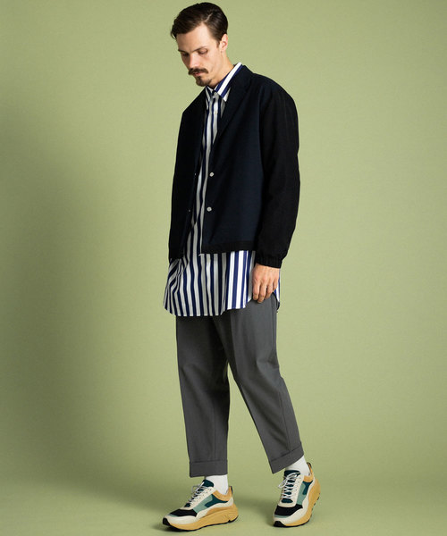 UNITED TOKYO（ユナイテッドトウキョウ）の「THOMAS MASONストライプオーバーシャツ（シャツ/ブラウス・メンズ・ネイビー/ブラック・1/2/3）」の11枚目の写真