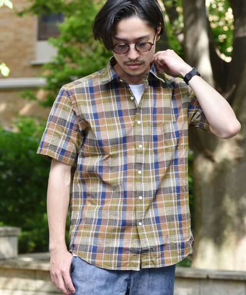 SHIPS（シップス）の「SHIPS×sabae: ラウンド サングラス（サングラス・メンズ・ブラック/ネイビー/ブラウン・ONE SIZE）」の4枚目の写真