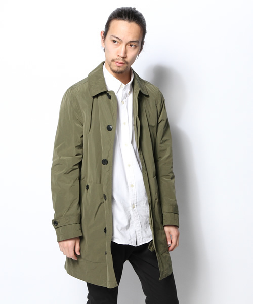 AMERICAN RAG CIE（アメリカンラグシー）の「AMERICAN RAG CIE 形状記憶ステンカラーコート 114-AFN-M141-CO021∴（ステンカラーコート・メンズ・カーキ/ベージュ・2/1）」の6枚目の写真