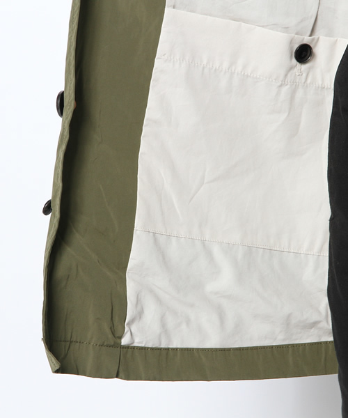 AMERICAN RAG CIE（アメリカンラグシー）の「AMERICAN RAG CIE 形状記憶ステンカラーコート 114-AFN-M141-CO021∴（ステンカラーコート・メンズ・カーキ/ベージュ・2/1）」の13枚目の写真