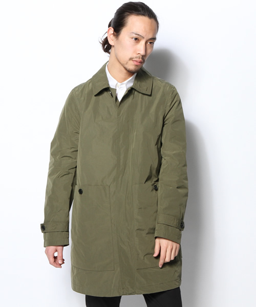 AMERICAN RAG CIE（アメリカンラグシー）の「AMERICAN RAG CIE 形状記憶ステンカラーコート 114-AFN-M141-CO021∴（ステンカラーコート・メンズ・カーキ/ベージュ・2/1）」の16枚目の写真