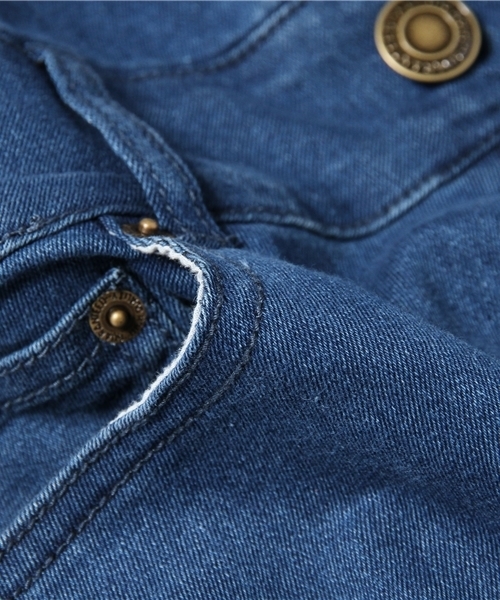 WEGO（ウィゴー）の「WEGO/デニムハイウエストスキニーパンツ（デニムパンツ・レディース・インディゴブルー/ライトインディゴブルー・MEDIUM/SMALL）」の5枚目の写真