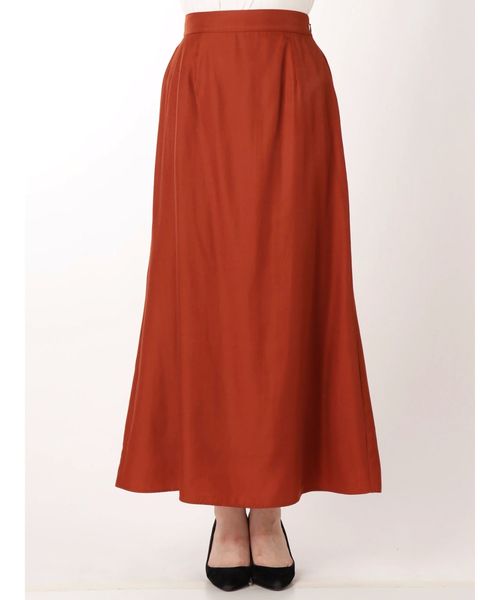 Ungrid（アングリッド）の「ヴィンテージサテンフィットフレアスカート（スカート・レディース・オフホワイト/カーキ/ダークオレンジ・FREE）」の11枚目の写真