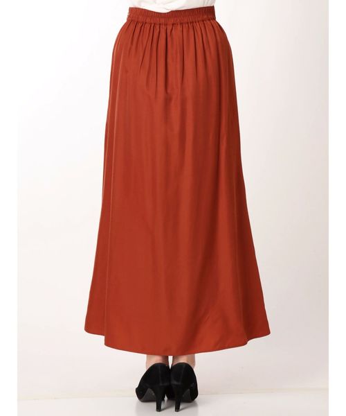 Ungrid（アングリッド）の「ヴィンテージサテンフィットフレアスカート（スカート・レディース・オフホワイト/カーキ/ダークオレンジ・FREE）」の13枚目の写真