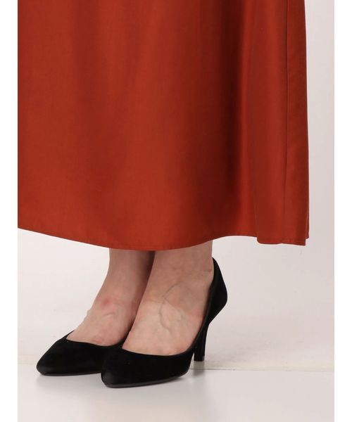 Ungrid（アングリッド）の「ヴィンテージサテンフィットフレアスカート（スカート・レディース・オフホワイト/カーキ/ダークオレンジ・FREE）」の16枚目の写真