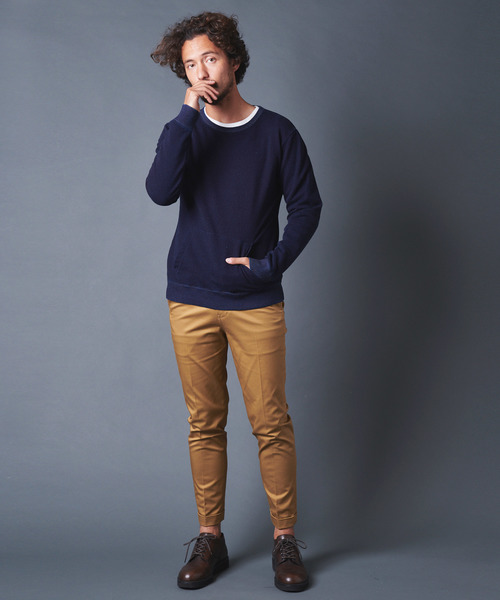 Magine(マージン)の「INDIGO URAKE KANGAROO PKT L/S(スウェット・メンズ・インディゴブルー/ダークインディゴブルー・44/46/48)」の16枚目の写真