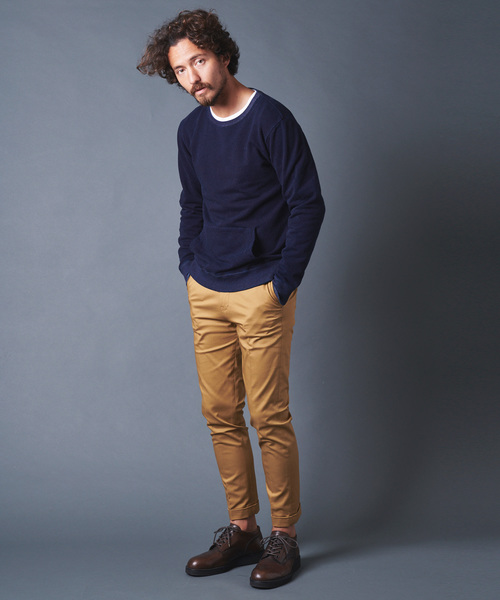 Magine(マージン)の「INDIGO URAKE KANGAROO PKT L/S(スウェット・メンズ・インディゴブルー/ダークインディゴブルー・44/46/48)」の17枚目の写真