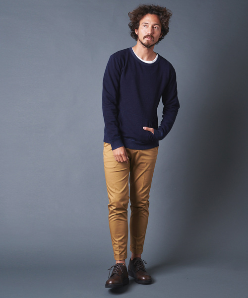 Magine(マージン)の「INDIGO URAKE KANGAROO PKT L/S(スウェット・メンズ・インディゴブルー/ダークインディゴブルー・44/46/48)」の18枚目の写真