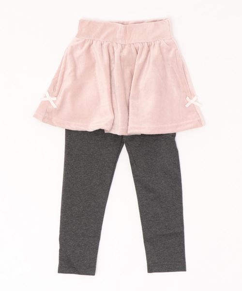 Catherine Cottage(キャサリンコテージ)の「コーデュロイスカート付きレギンス(スカート・キッズ・アイボリー/ピンク/ライラック/レッド/サンドベージュ/オリーブ/グレイッシュベージュ/ネイビー/ブラック/グレイッシュブルー・90/100/110/120/130/140/150/160)」の9枚目の写真