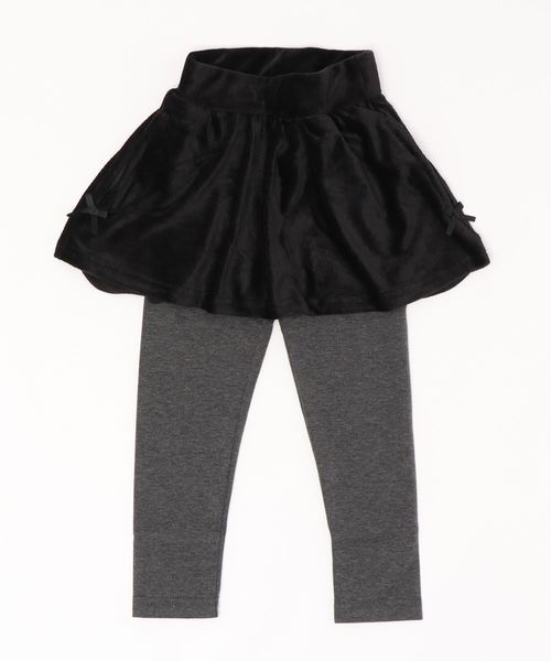 Catherine Cottage(キャサリンコテージ)の「コーデュロイスカート付きレギンス(スカート・キッズ・アイボリー/ピンク/ライラック/レッド/サンドベージュ/オリーブ/グレイッシュベージュ/ネイビー/ブラック/グレイッシュブルー・90/100/110/120/130/140/150/160)」の3枚目の写真