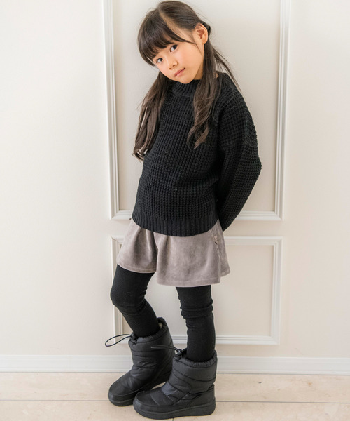 Catherine Cottage(キャサリンコテージ)の「コーデュロイスカート付きレギンス(スカート・キッズ・アイボリー/ピンク/ライラック/レッド/サンドベージュ/オリーブ/グレイッシュベージュ/ネイビー/ブラック/グレイッシュブルー・90/100/110/120/130/140/150/160)」の11枚目の写真