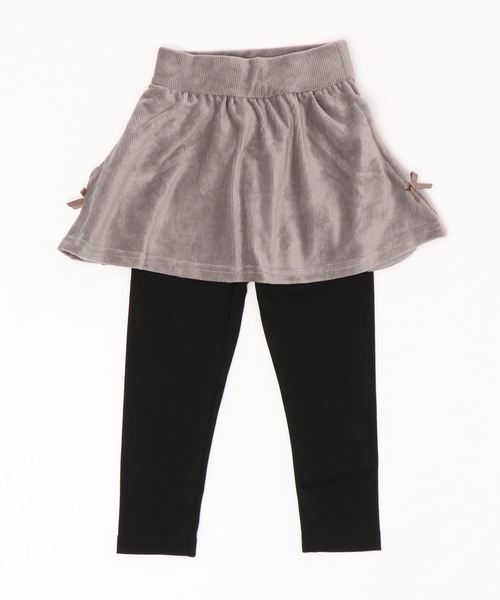 Catherine Cottage(キャサリンコテージ)の「コーデュロイスカート付きレギンス(スカート・キッズ・アイボリー/ピンク/ライラック/レッド/サンドベージュ/オリーブ/グレイッシュベージュ/ネイビー/ブラック/グレイッシュブルー・90/100/110/120/130/140/150/160)」の18枚目の写真
