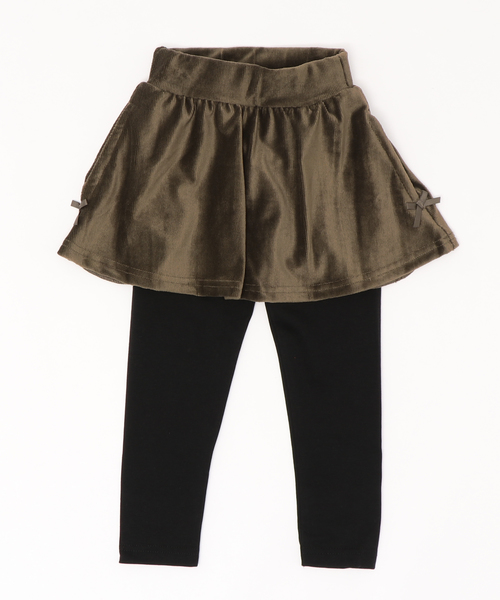 Catherine Cottage(キャサリンコテージ)の「コーデュロイスカート付きレギンス(スカート・キッズ・アイボリー/ピンク/ライラック/レッド/サンドベージュ/オリーブ/グレイッシュベージュ/ネイビー/ブラック/グレイッシュブルー・90/100/110/120/130/140/150/160)」の19枚目の写真