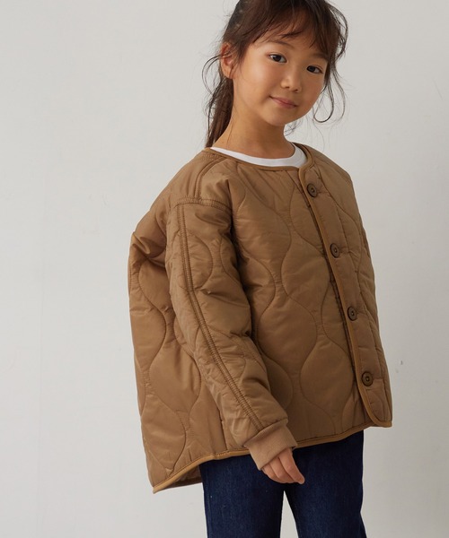 OMNES(オムネス)の「ウェーブキルトショートジャケット キルティングジャケット(その他アウター・キッズ・ブラック/カーキ/ベージュ・100/110/120/130/140)」の10枚目の写真