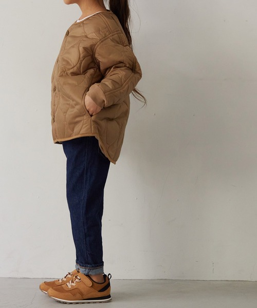 OMNES(オムネス)の「ウェーブキルトショートジャケット キルティングジャケット(その他アウター・キッズ・ブラック/カーキ/ベージュ・100/110/120/130/140)」の11枚目の写真