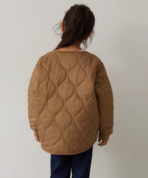 OMNES(オムネス)の「ウェーブキルトショートジャケット キルティングジャケット(その他アウター・キッズ・ブラック/カーキ/ベージュ・100/110/120/130/140)」の12枚目の写真