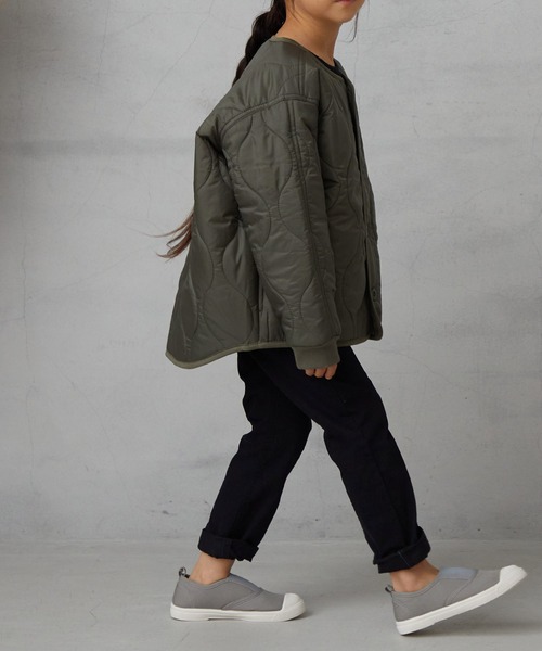 OMNES(オムネス)の「ウェーブキルトショートジャケット キルティングジャケット(その他アウター・キッズ・ブラック/カーキ/ベージュ・100/110/120/130/140)」の19枚目の写真