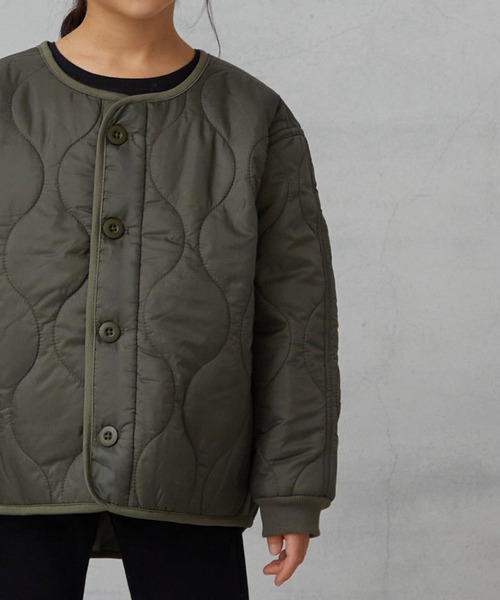 OMNES(オムネス)の「ウェーブキルトショートジャケット キルティングジャケット(その他アウター・キッズ・ブラック/カーキ/ベージュ・100/110/120/130/140)」の18枚目の写真