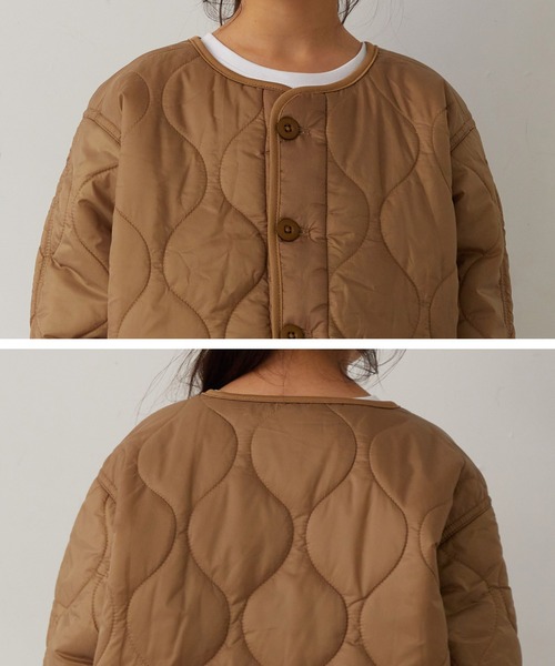 OMNES(オムネス)の「ウェーブキルトショートジャケット キルティングジャケット(その他アウター・キッズ・ブラック/カーキ/ベージュ・100/110/120/130/140)」の20枚目の写真