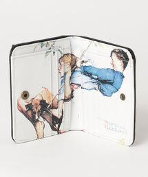 NAUGHTIAM（ノーティアム）の「【NAUGHTIAM/ノーティアム】Norman Rockwell ノーマンロックウェル イラストシリーズ Young love / Swinging ボックスコイン コンパクトウォレット（財布）」