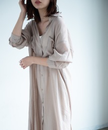 Aunt Marie's | AUNT MARIE'S シアーシャツワンピース(ワンピース)