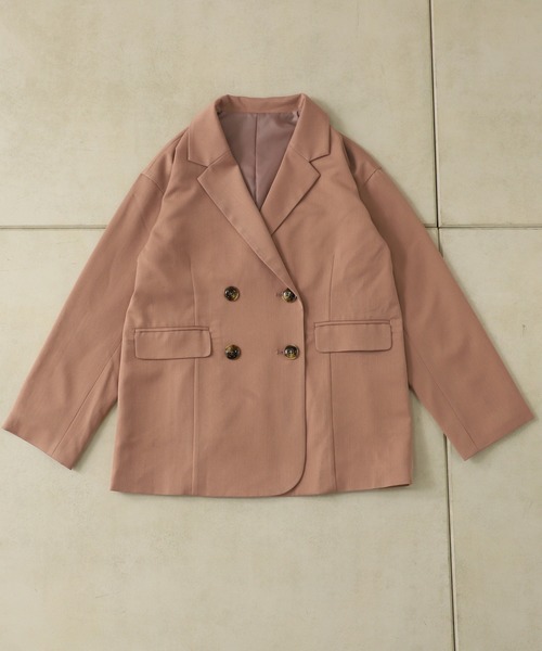 one after another NICE CLAUP（ワンアフターアナザーナイスクラップ）の「テーラードジャケット（テーラードジャケット・レディース・アイボリー/ベージュ/ミント/ピンク・FREE）」の11枚目の写真